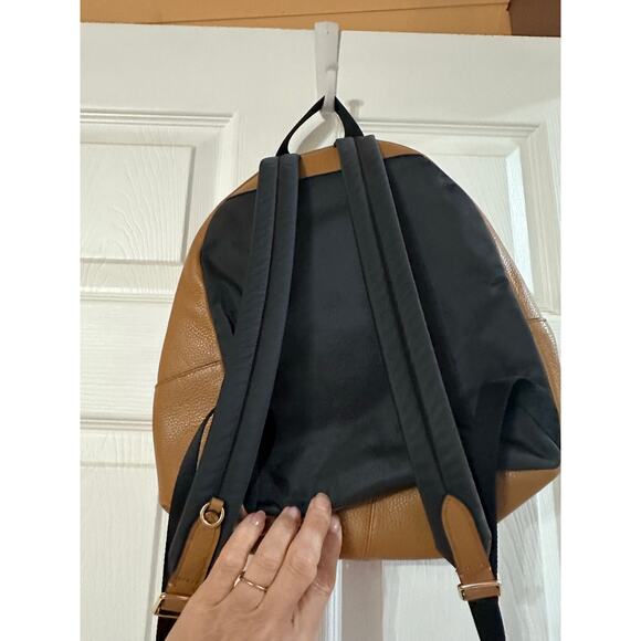 Coach Charlie Pebble Leather Backpack F30550 Saddle Brown Tan Size Med Large - Picture 9 of 11